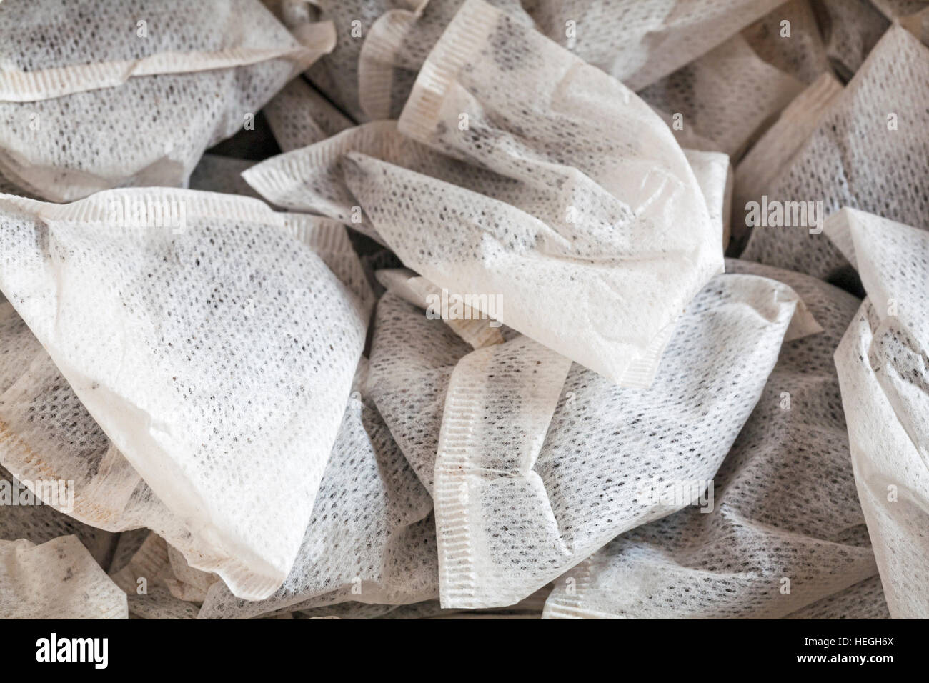 PG Tips Teebeutel - pyramidenförmige Teebeutel Teebeutel Stockfoto
