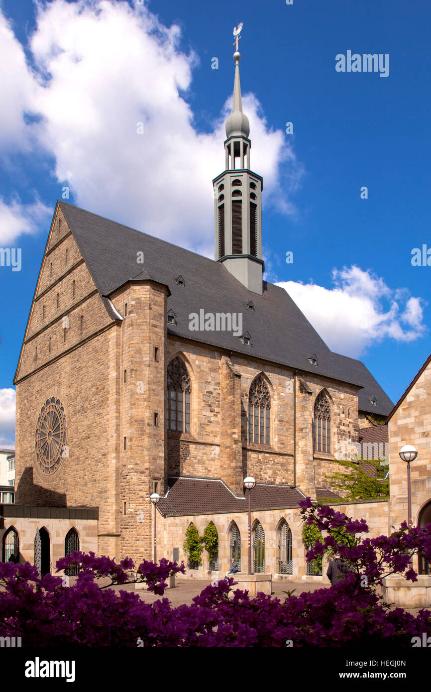 Europa, Deutschland, Ruhrgebiet, Dortmund, die spätgotische Kirche St. Johannes Baptist. Stockfoto
