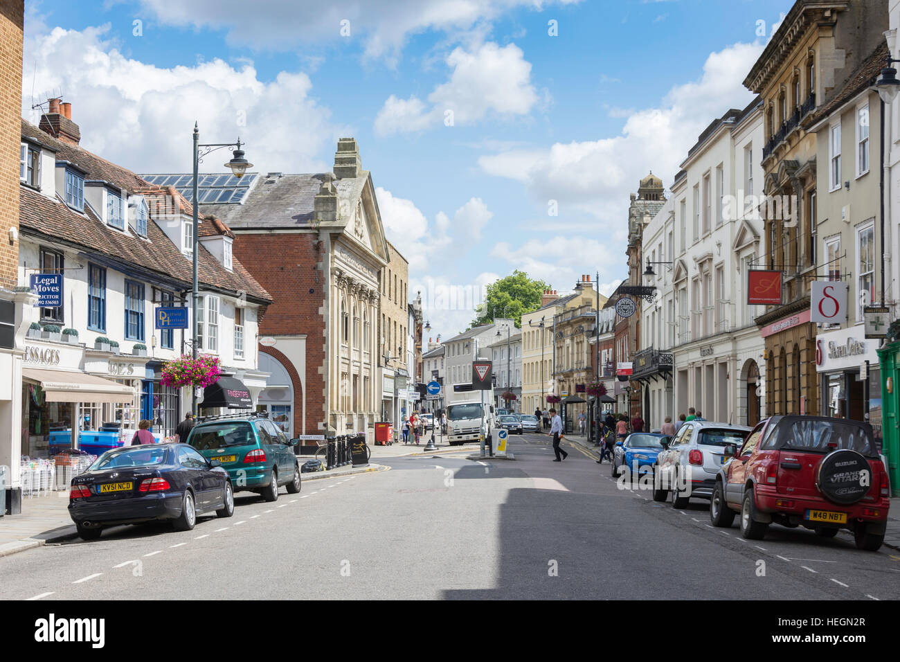 Fore Street, Hertford, Hertfordshire, England, Vereinigtes Königreich Stockfoto
