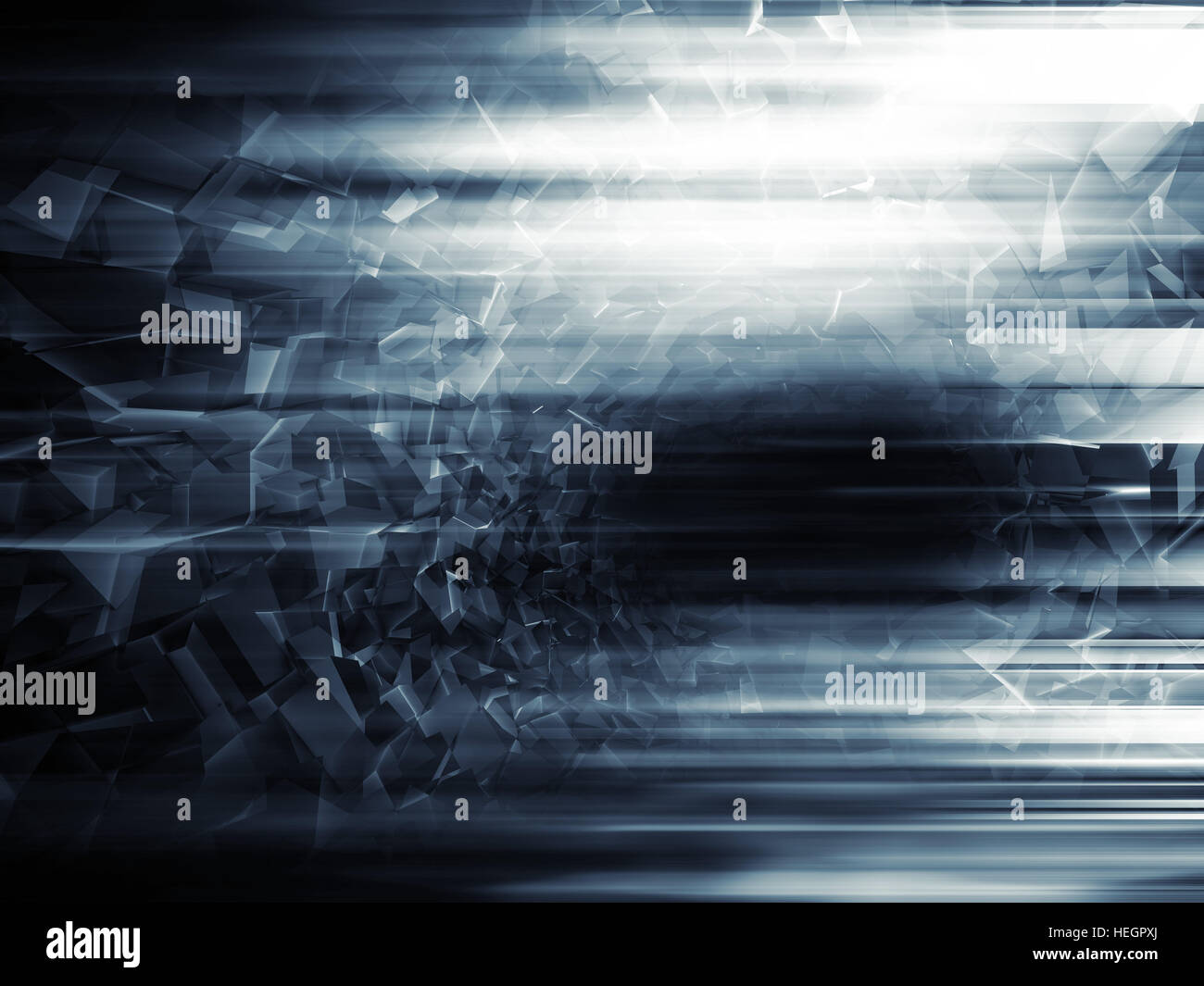 Abstrakte digitale Sci-Fi-Hintergrund, glänzenden Tunnel, 3d illustration Stockfoto