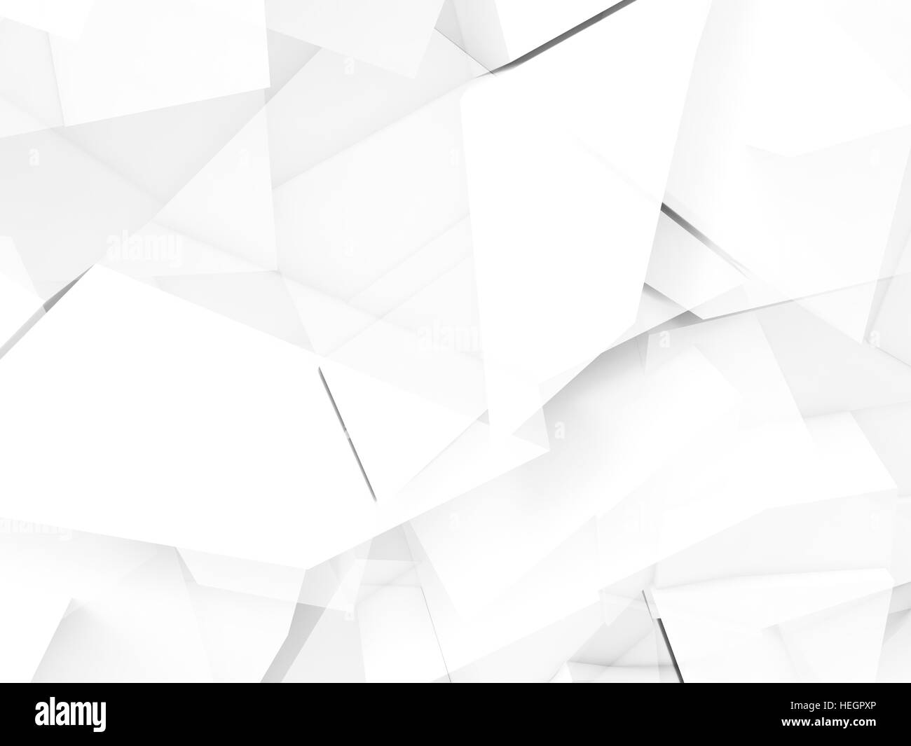 Abstrakte digitale Hintergrund, chaotischen polygonale Muster, 3d illustration Stockfoto