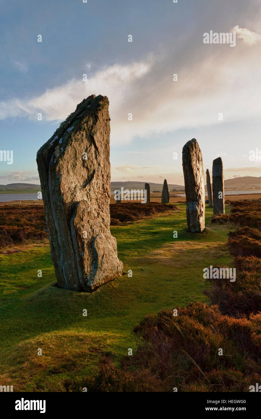 Ring of Brodgar Steinkreis, Orkney Stockfoto