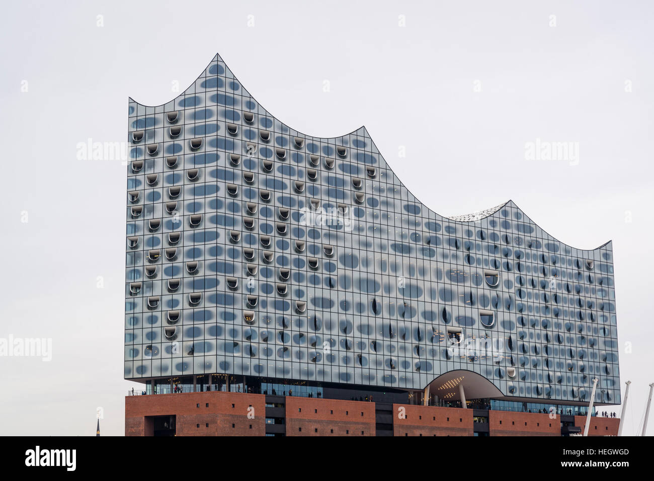 Elbphilharmonie Konzertsaal, Hamburger Hafen an der Elbe, Hamburg, Deutschland Stockfoto