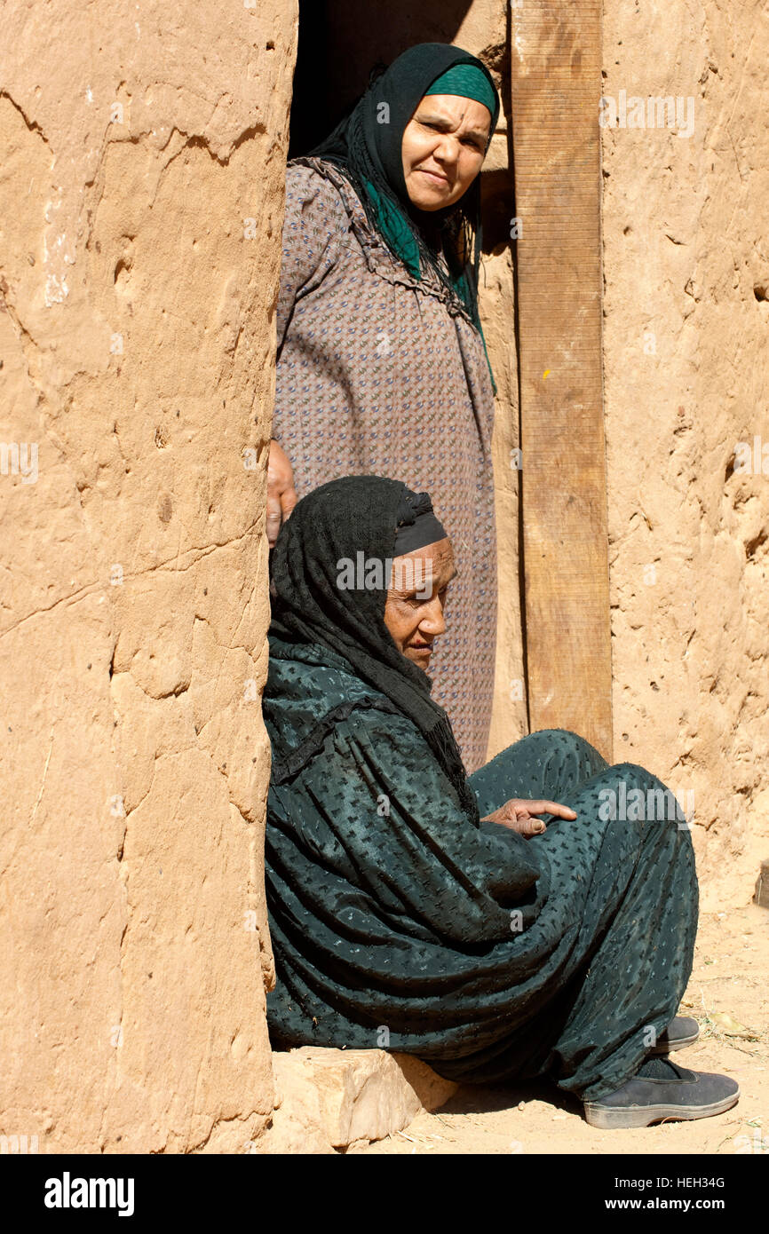 Aegypten, Oase Dakhla, Im Dorf Kalamoun Stockfoto