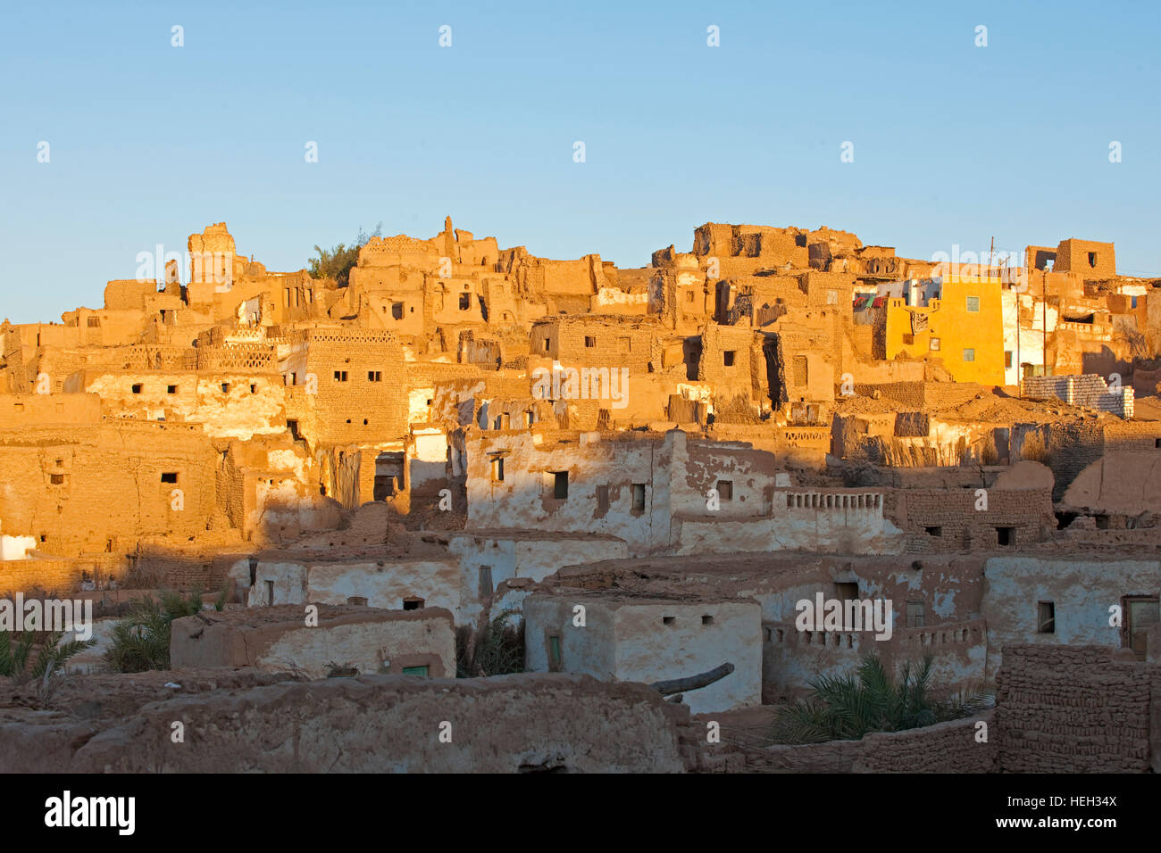 Aegypten, Oase Dakhla, Altstadt Vom Dorf Kalamoun Stockfoto