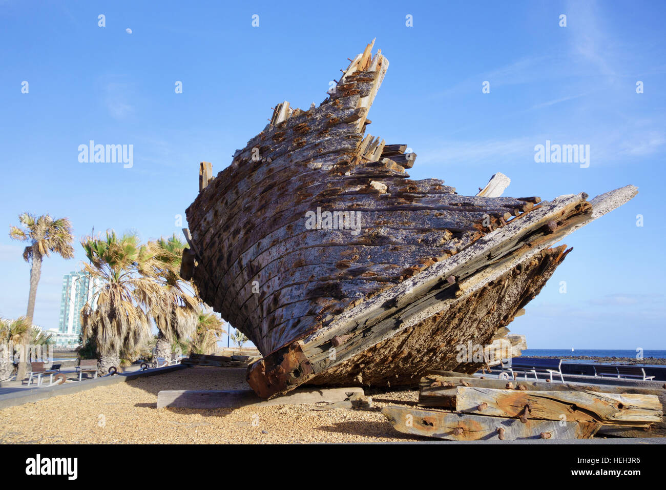 Unbenannte Skulptur von Luis Ibanez, Parque Tematico, Arrecife, Lanzarote, Kanarische Inseln, Spanien Stockfoto