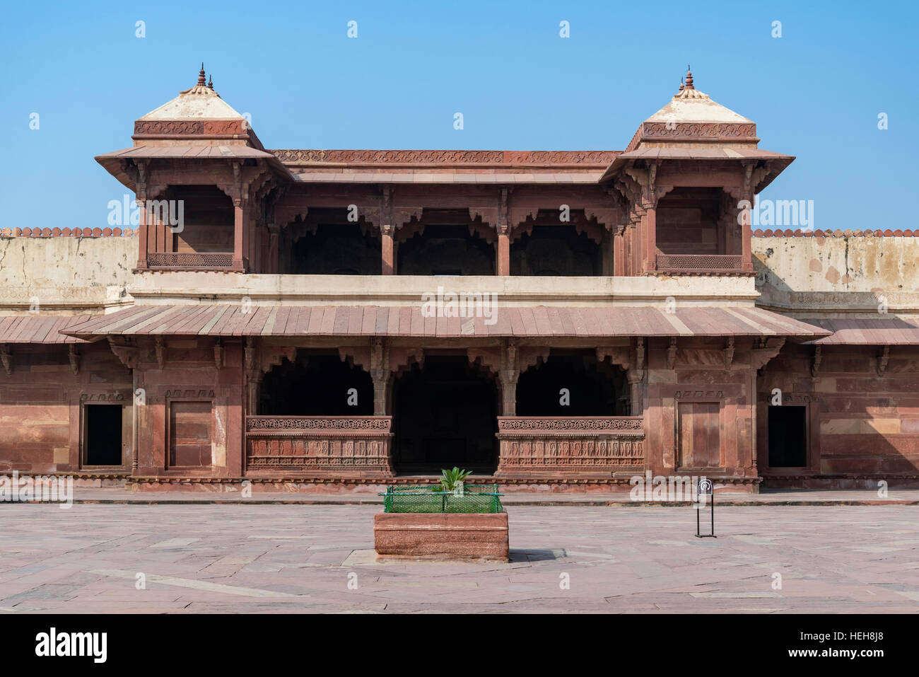 Jodha Bai Palast, Fatehpur Sikri, Indien Stockfoto