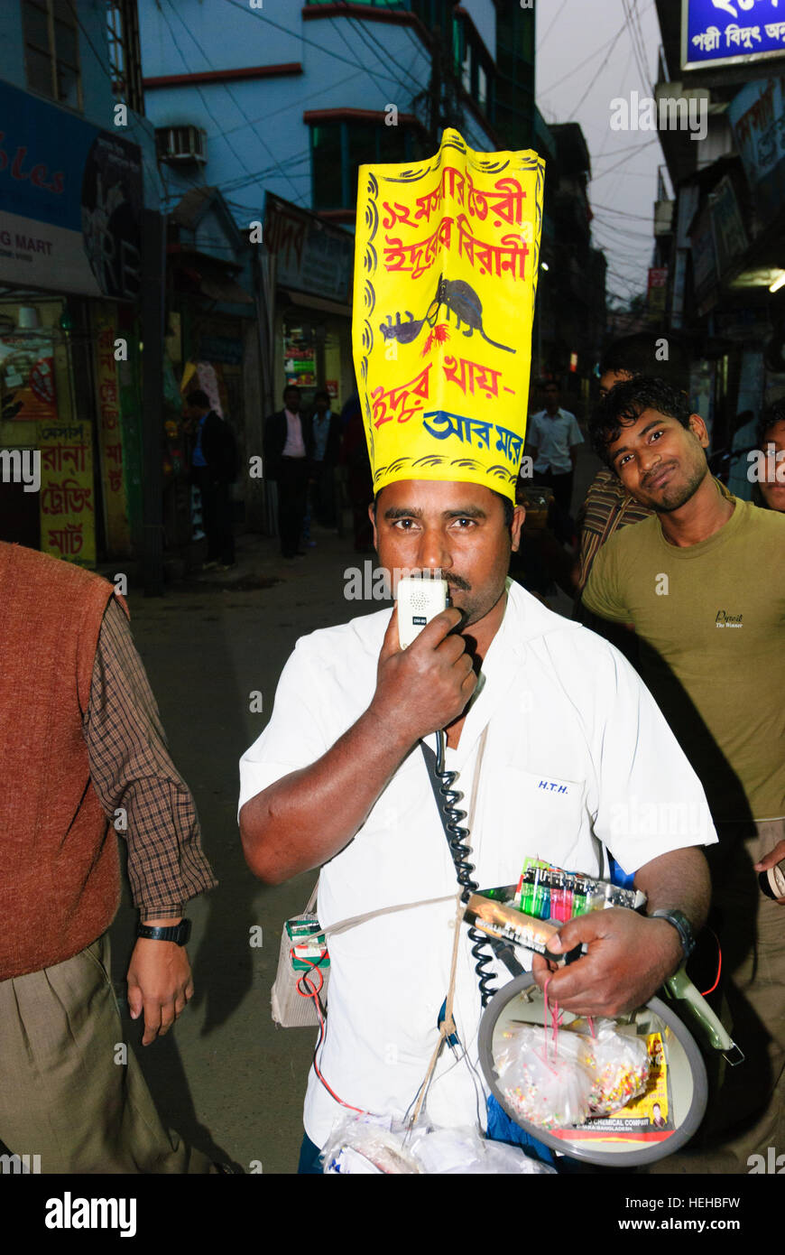 Barisal: Verkäufer der Ratte zu vergiften, Barisal Division, Bangladesch Stockfoto