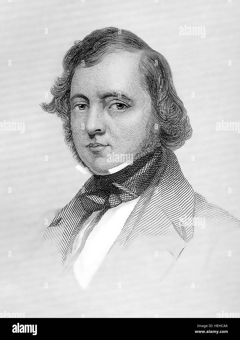 SAMUEL LOVER (1797-1868), irischer Autor und Komponist von 1858 Stockfoto