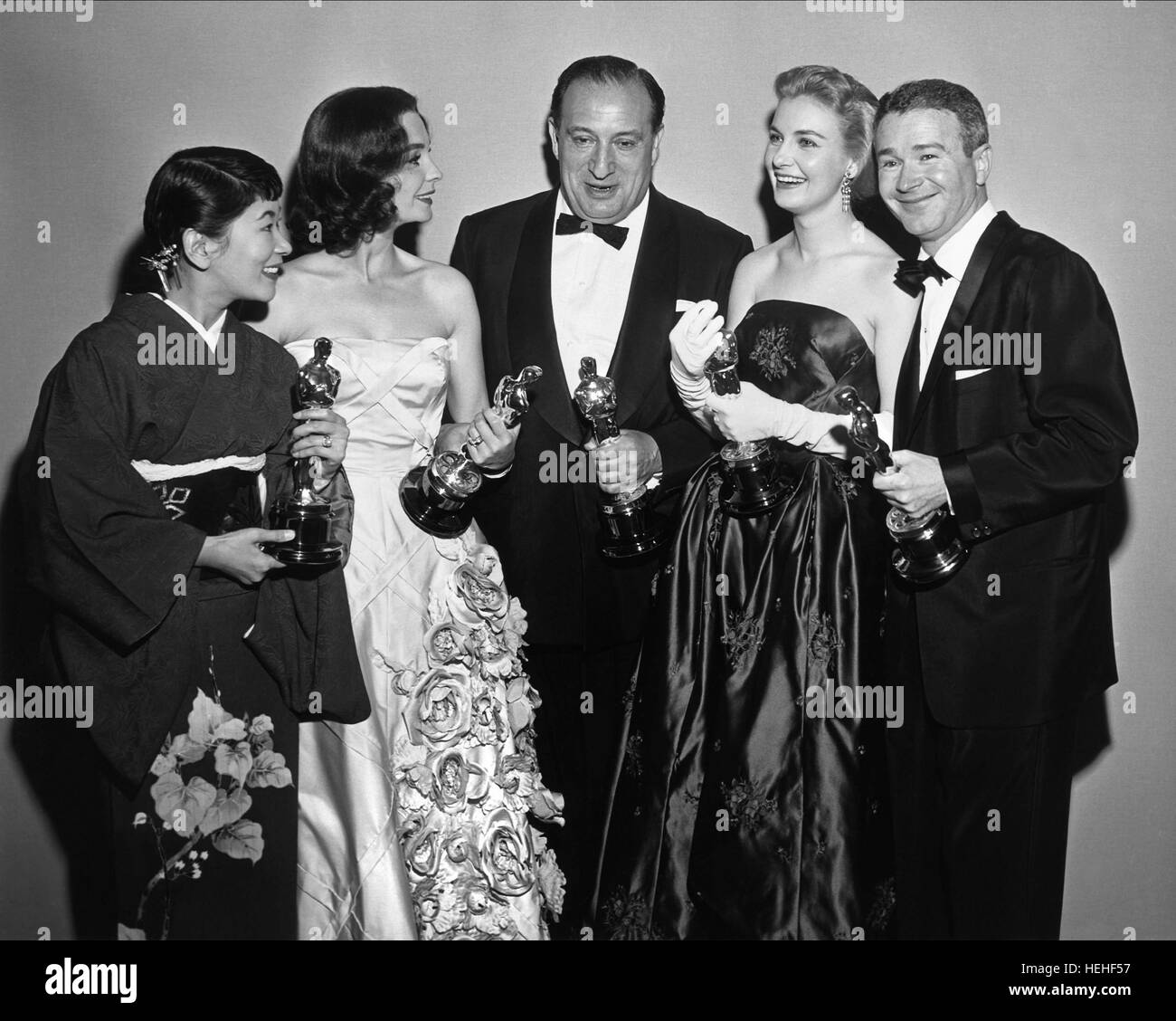 MIYOSHI UMEKI JEAN SIMMONS SAM SPIEGEL JOANNE WOODWARD & RED BUTTONS 1999 Stockfoto