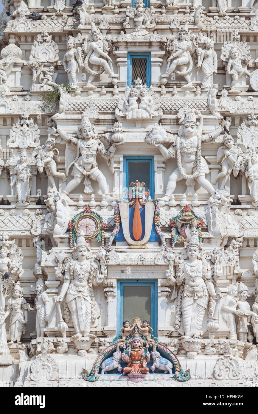 Hindu-Tempel in Pushkar, Rajasthan, Indien Stockfoto
