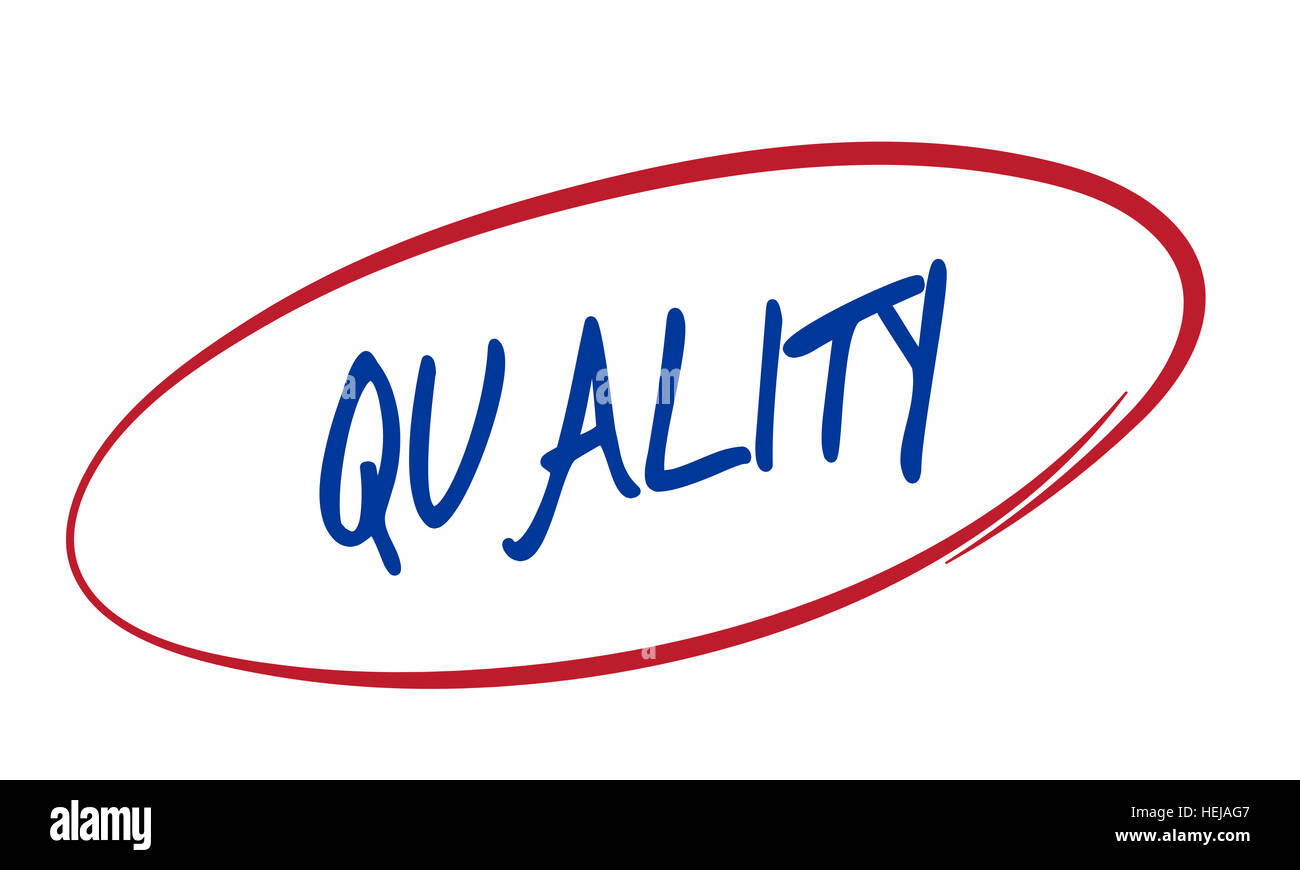 Qualität Standard Rang Wert garantiert beste Konzept Stockfoto
