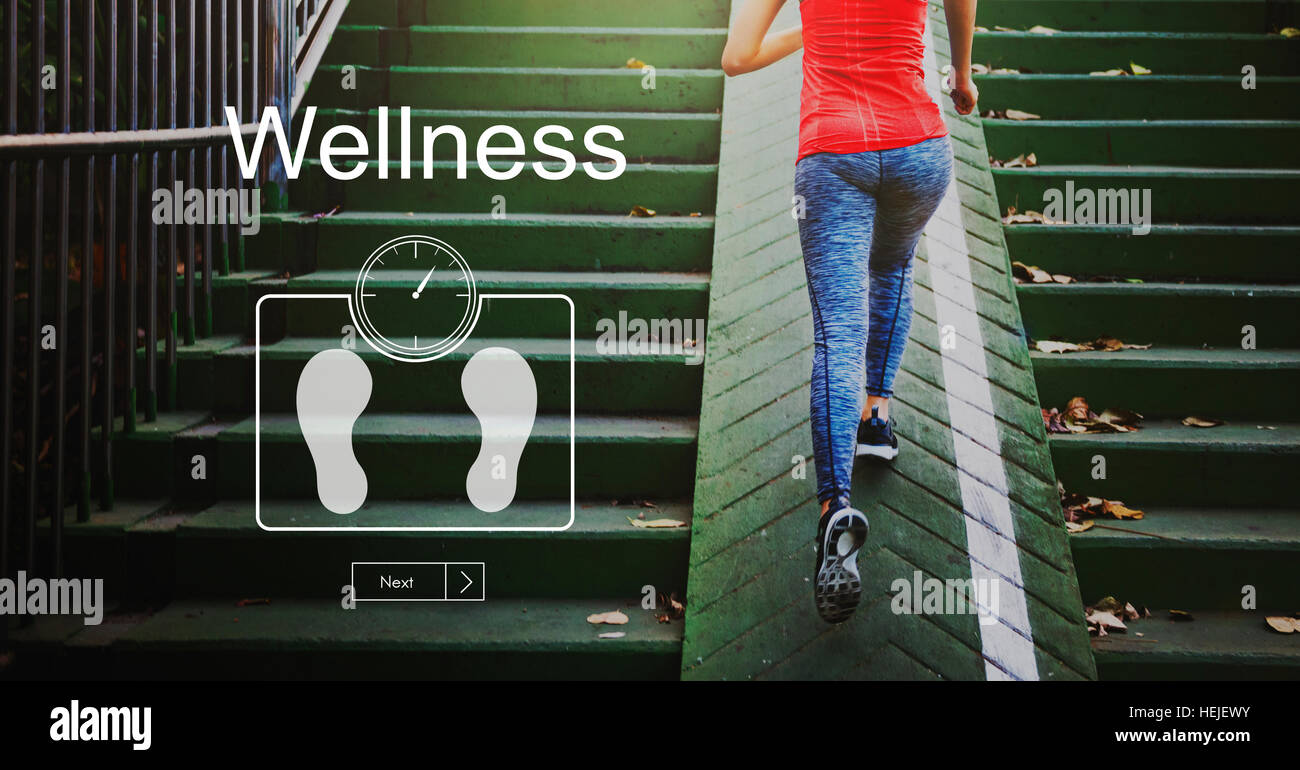 Gewicht Kontrolle BMI-Wellness-Lifestyle-Konzept Stockfoto