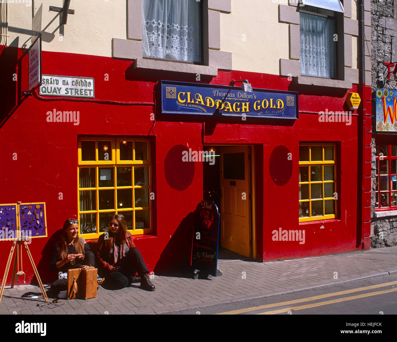 Quay Street, Galway, County Galway, Irland. Stockfoto