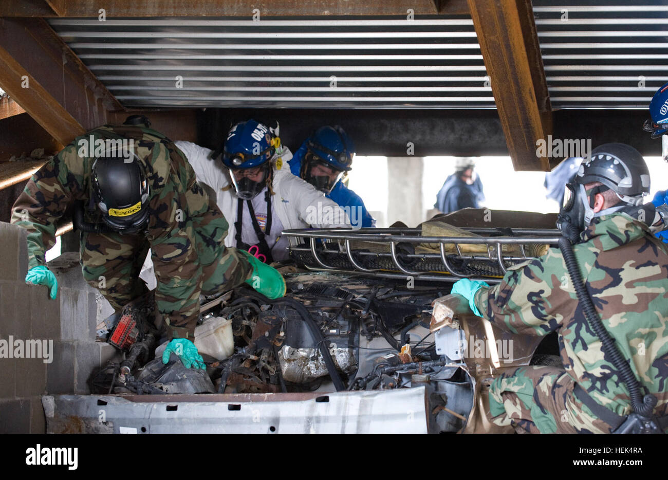 Soldaten aus den 392nd Chemical Company aus Little Rock, Arkansas