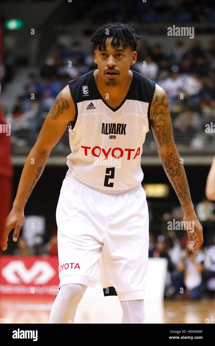 Diante Garret (Alvark), 23. Dezember 2016 - Basketball: 2016 / 17 B.LEAGUE erste Liga-match zwischen Kawasaki Brave Thunders 87-70 Alvark Tokyo-Team im Todoroki Arena in Kanagawa, Japan.  (Foto von Sho Tamura/AFLO SPORT) Stockfoto