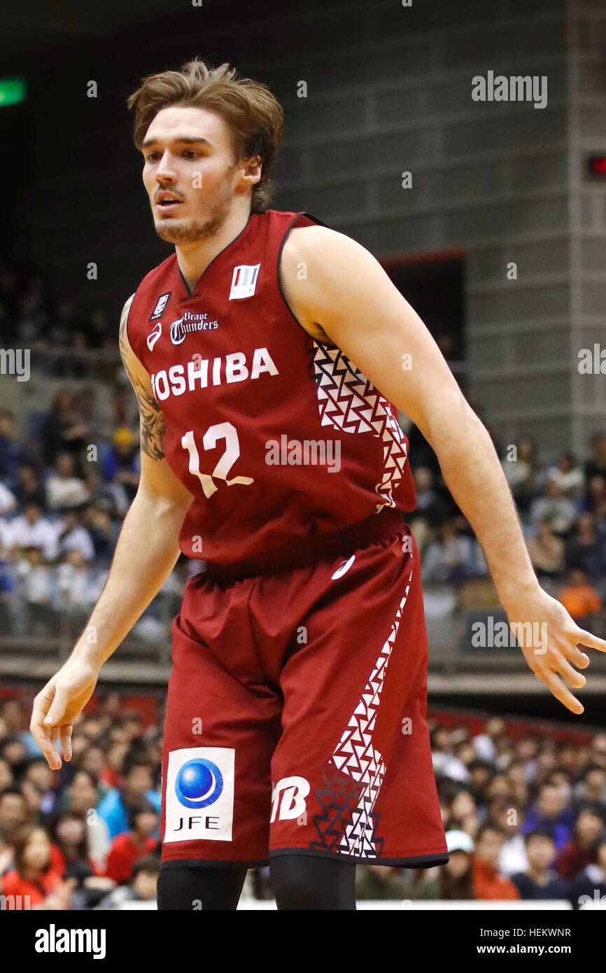 Ryan Spangler (Brave Thunders), 23. Dezember 2016 - Basketball: 2016 / 17 B.LEAGUE erste Liga-match zwischen Kawasaki Brave Thunders 87-70 Alvark Tokyo-Team im Todoroki Arena in Kanagawa, Japan.  (Foto von Sho Tamura/AFLO SPORT) Stockfoto