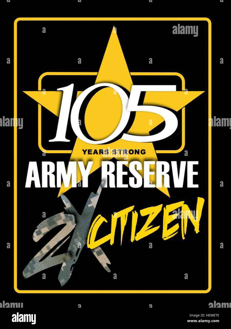 Am Dienstag, den 23. April wird der US Army Reserve ihren 105. Geburtstag feiern.  Gegründet 1908 als medizinische Reserve-Korps, ist heutige Armee-Reserve eine wichtige kostenlose Betriebskraft, die den gesamten Vereinigten Staaten unterstützt. Der Army Reserve besteht aus mehr als 200.000 "Bürger-Soldaten", und ca. 11.900 jener Soldaten sind derzeit im Einsatz rund um die Welt, die lebensrettende und lebenserhaltende Funktionen für Joint Force Operationen. 105. Army Reserve Jubiläum 130120-A-IL196-002 Stockfoto