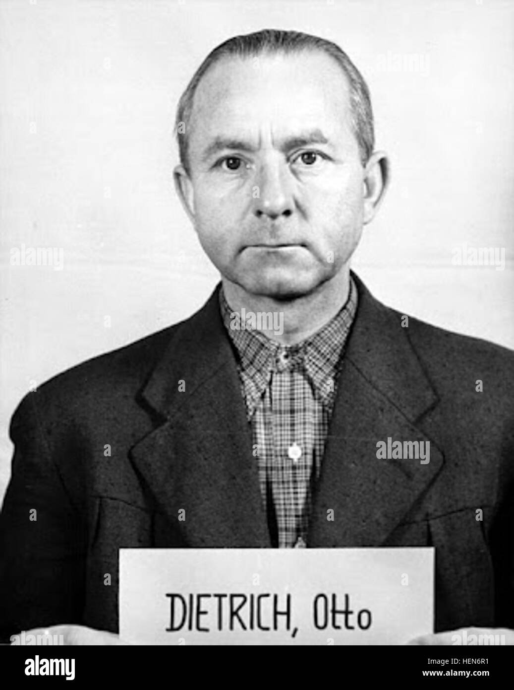 Dietrich, Otto - Obergruppenf %%% C3 %%% BChrer Mugshot Stockfoto