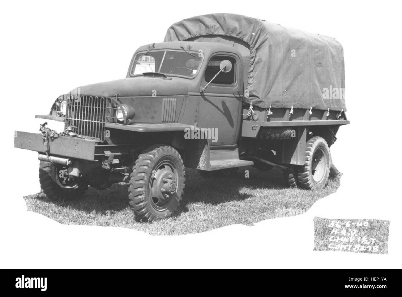 Chevrolet G506 ist ein militärischer Lastwagen für den Transport von Personal, Ausrüstung und Vorräten während logistischer und operativer Missionen. Stockfoto