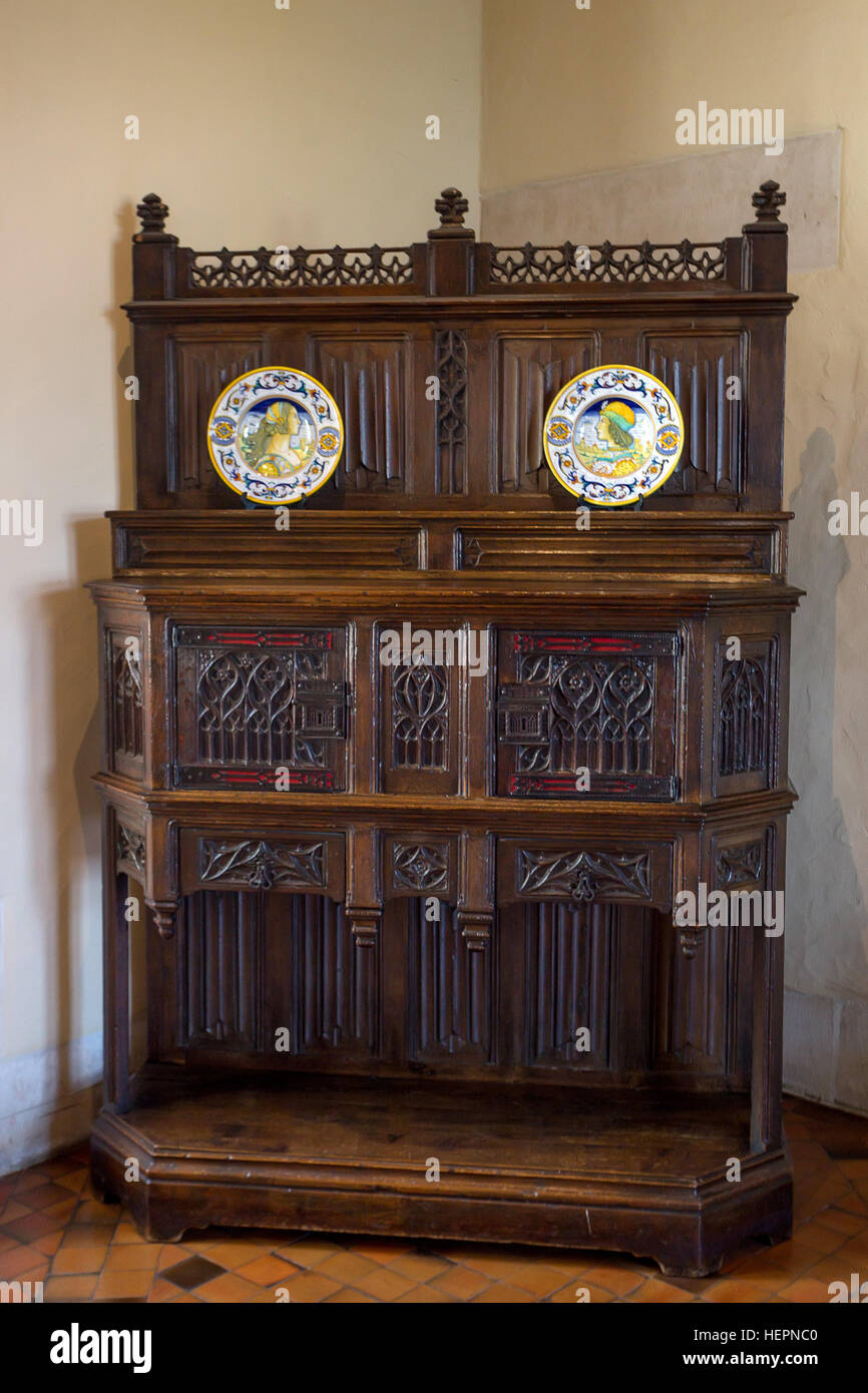 SCHLOSS VON AMBOISE, AMBOISE, FRANKREICH - CA. JUNI 2014 Stockfoto