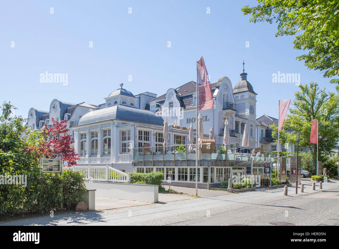 Hotel vier Jahreszeiten, Kühlungsborn, Mecklenburg-West Pomerania, Deutschland, Stockfoto