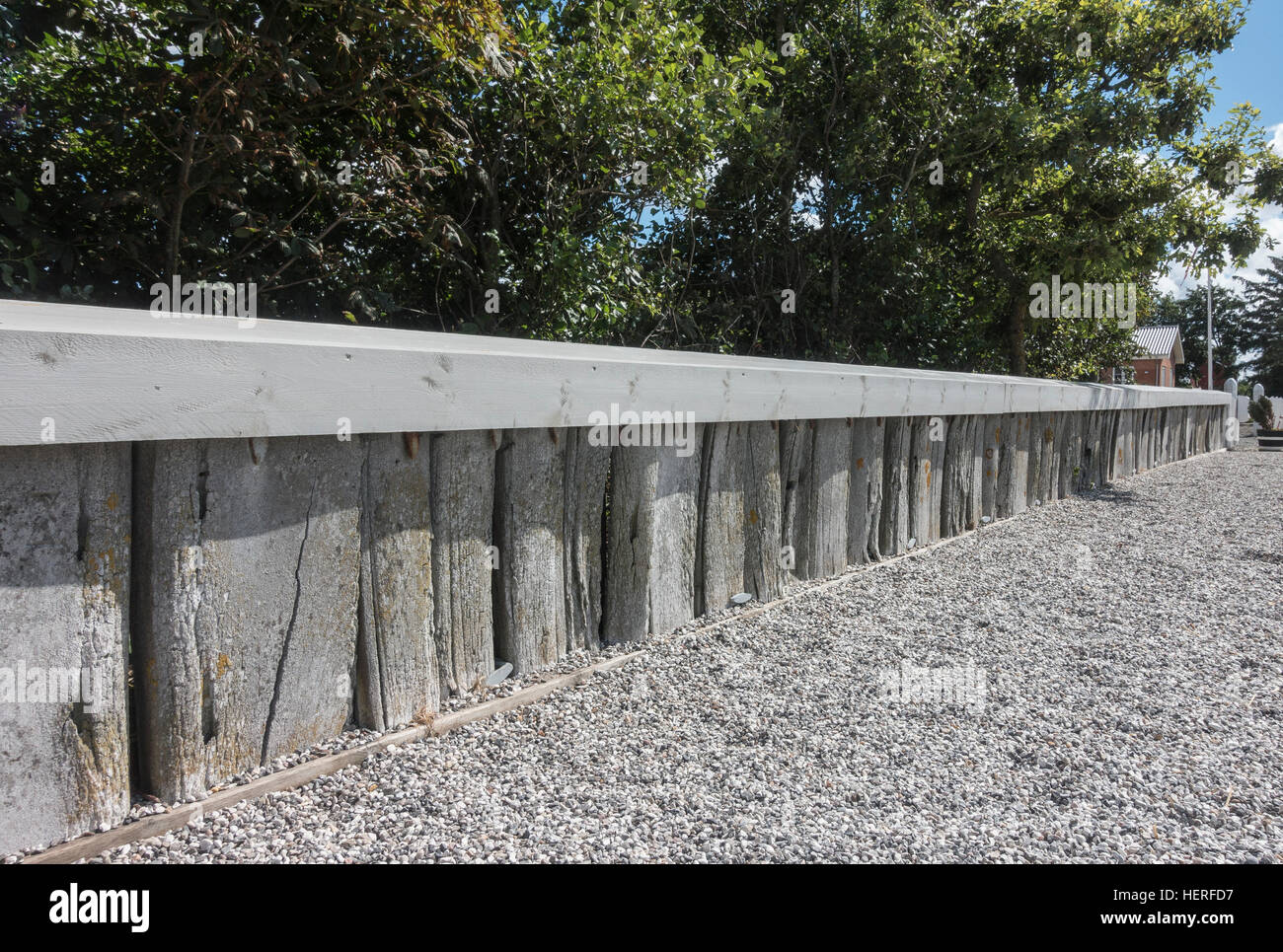 Zaun aus aus Walknochen, Toftum, Römö, Süddänemark, Dänemark Stockfoto