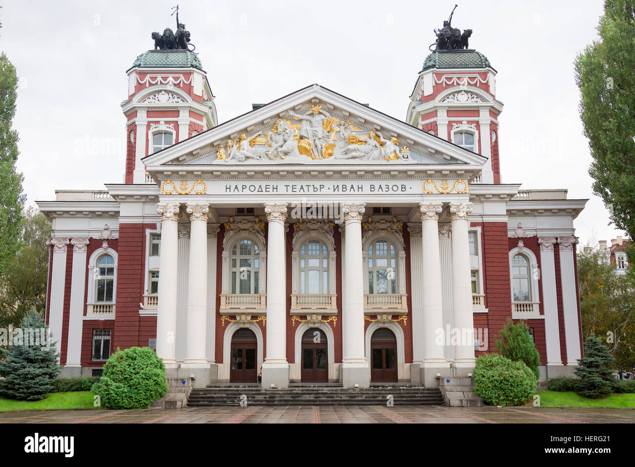 Ivan Vazov National Theater, Sofia, Bulgarien Stockfoto