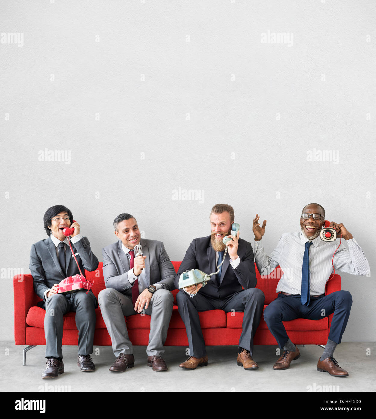 Business Team arbeiten mit Vintage-Objekte-Konzept Stockfoto