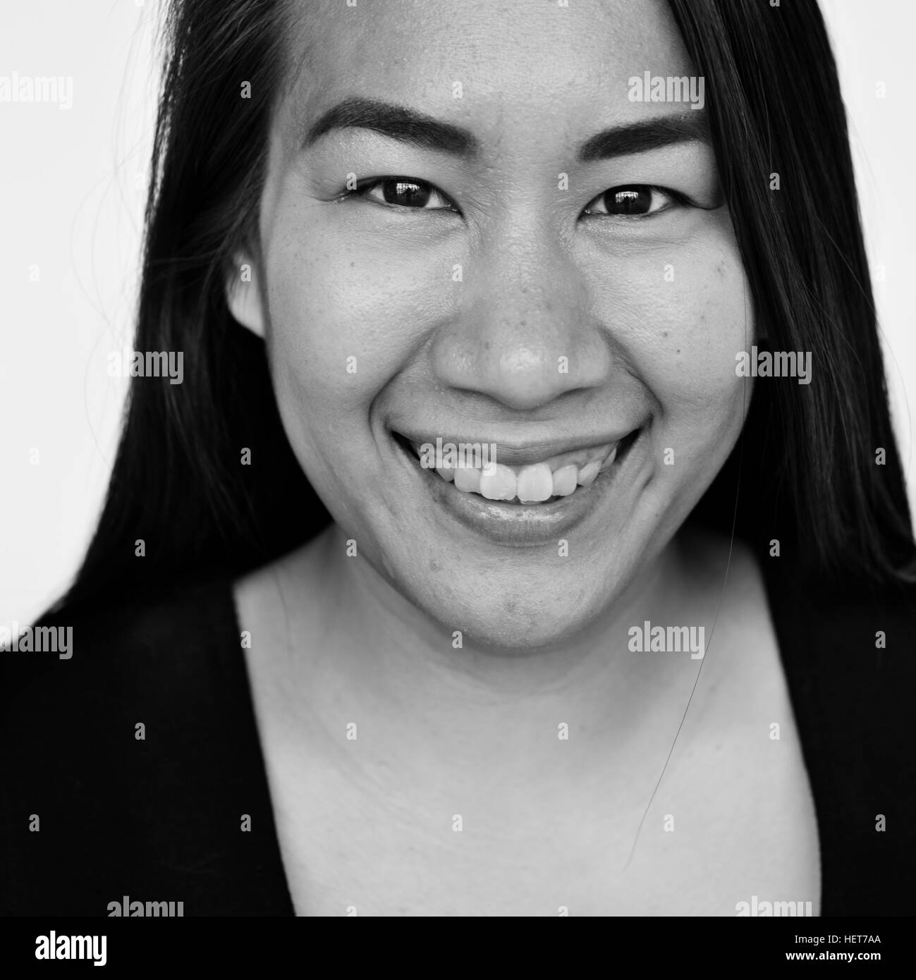Asiate Frau Studio Konzept Stockfoto