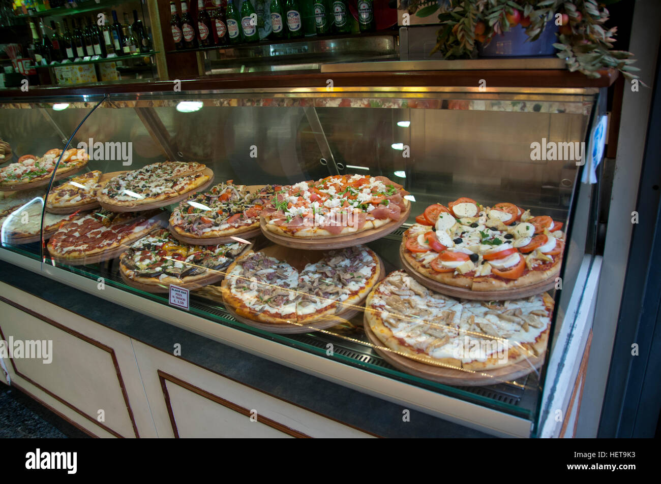 Pizza gourmet Stockfoto