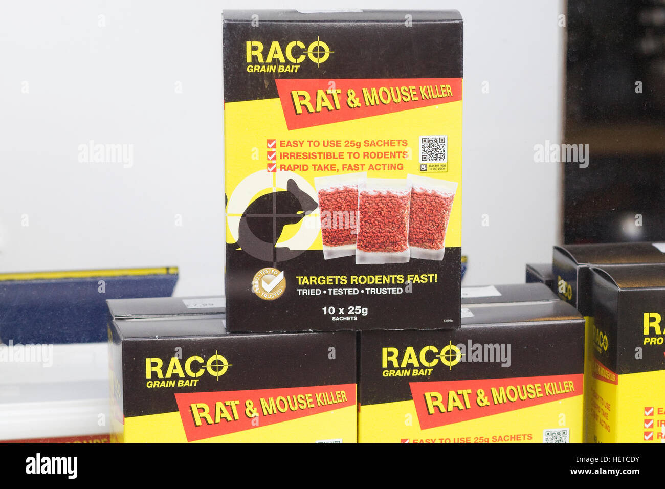Die SKE Getreide Köder Ratte und Maus killer Stockfoto