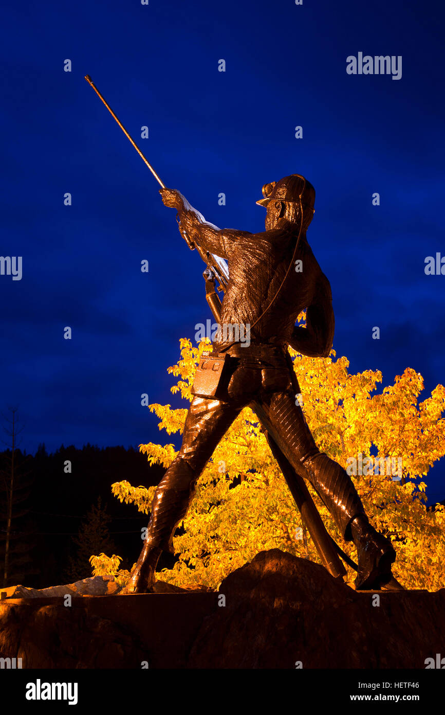 Sonnenschein Mine Disaster Memorial, Kellogg, Idaho Stockfoto