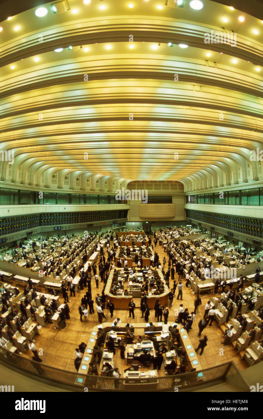 Tokyo Stock Exchange - TSE - Trading Floor. Tokio, Japan. Es ist die viertgrößte Börse der Welt von aggregierten Marktkapitalisierung davon Stockfoto