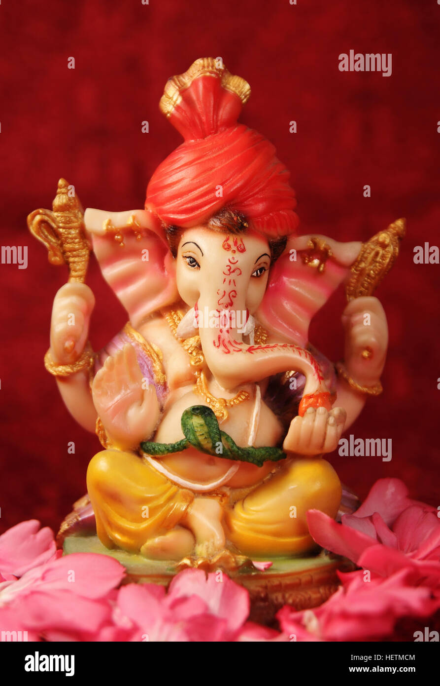Traditionelle Hindugott Ganesha Statue Stockfoto
