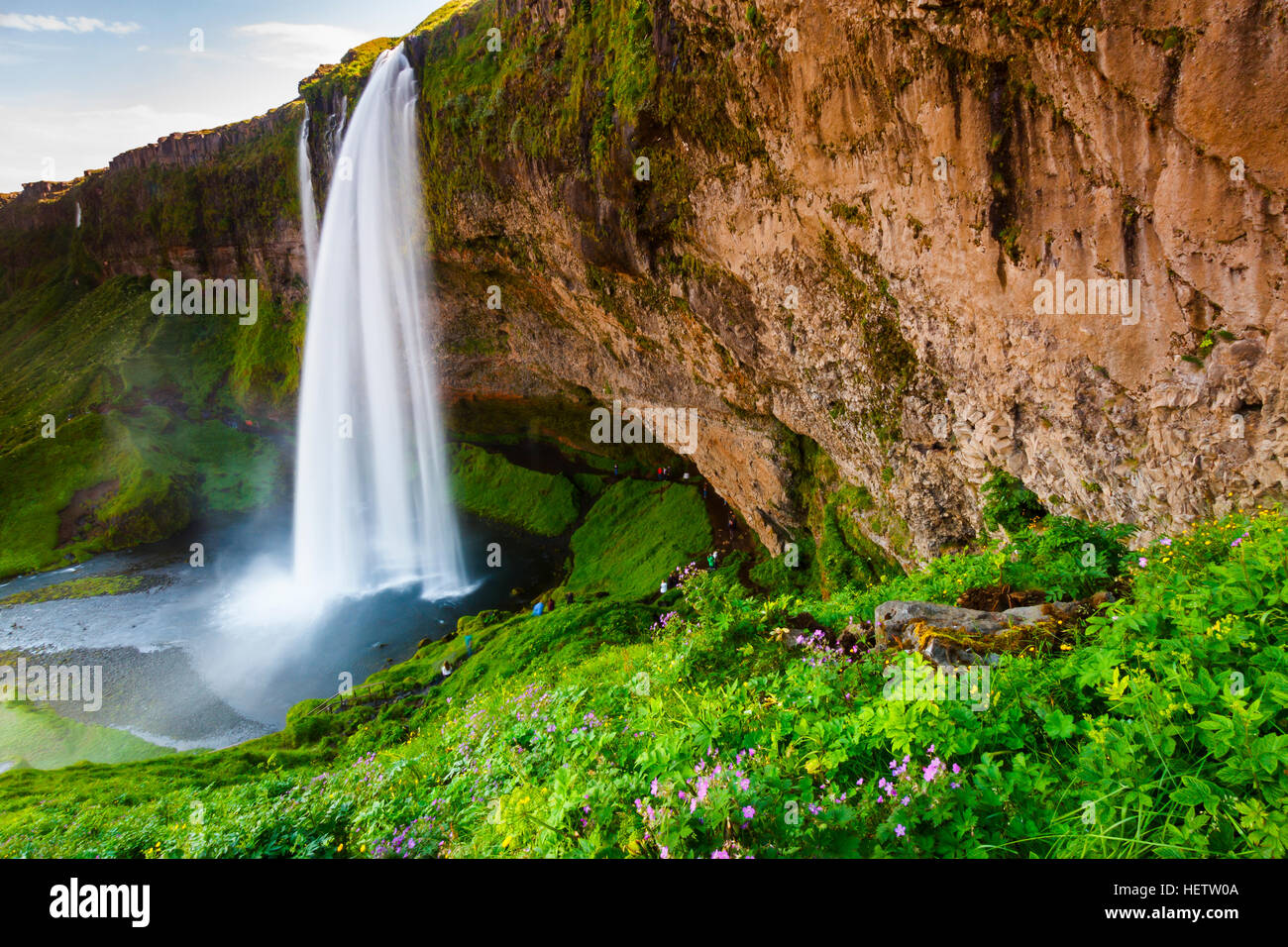 Wasserfall. Stockfoto