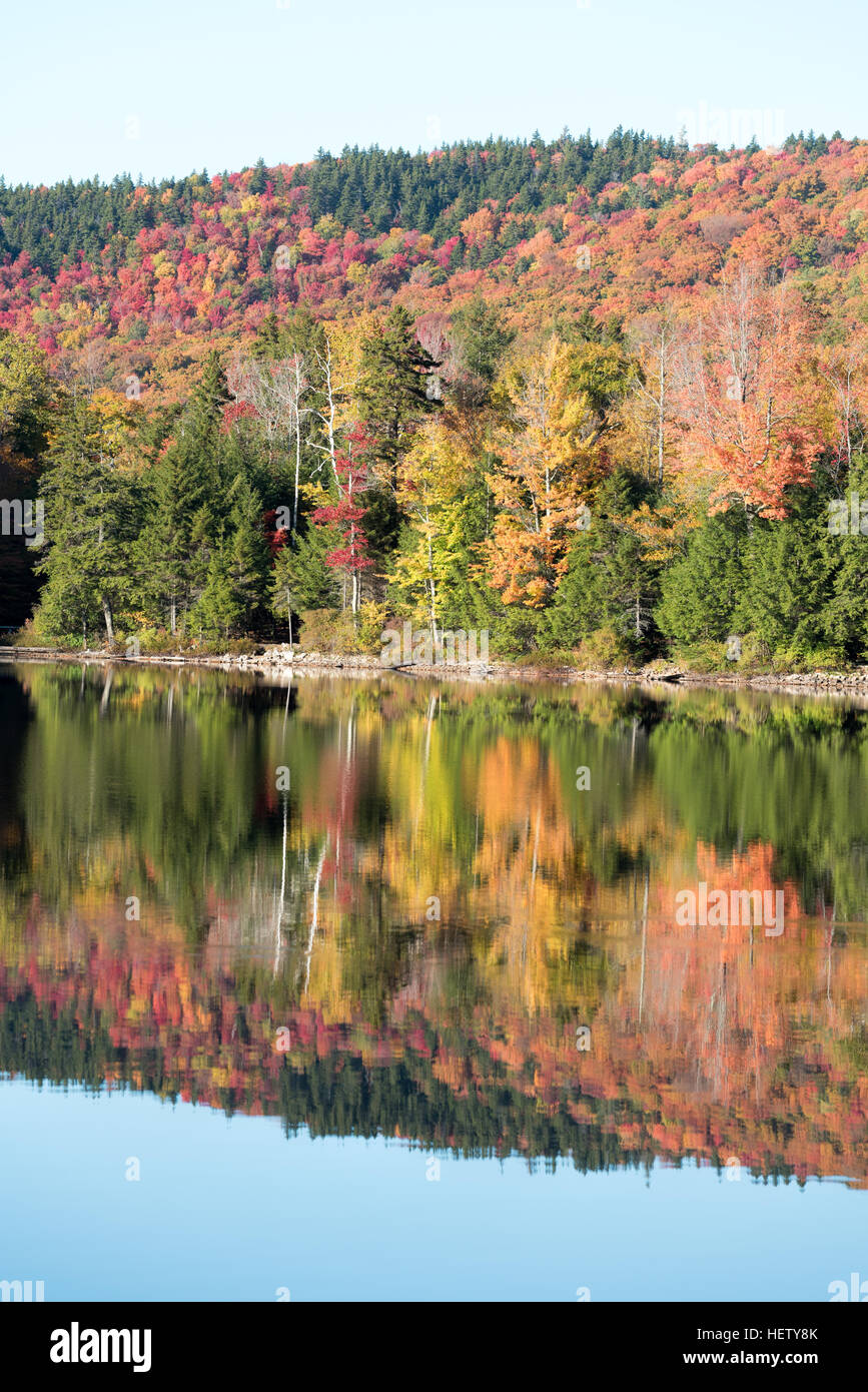 Little Rock-Teich in Vermont grünen Bergen. Stockfoto