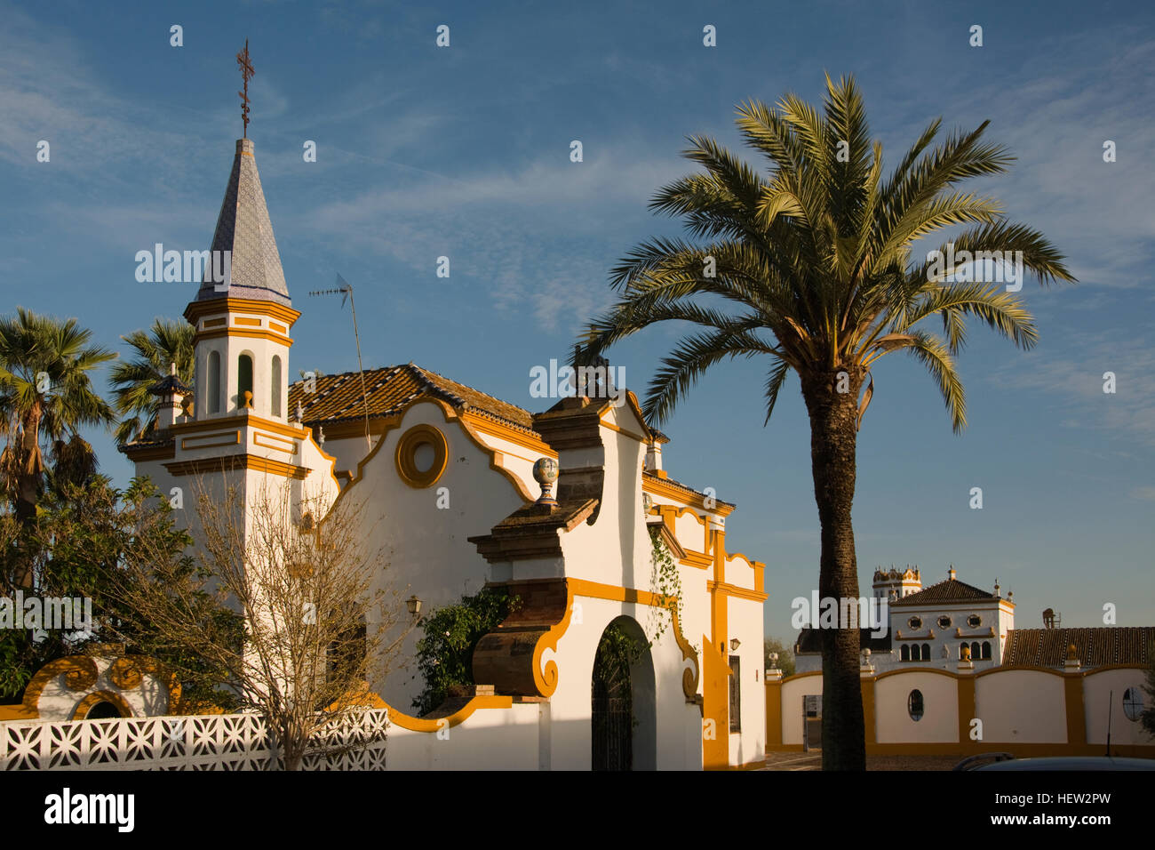 Europa, Spanien, Andalusien, Andalusien, Fluss Guadalquivir, Isla Minima, andalusische hacienda Stockfoto