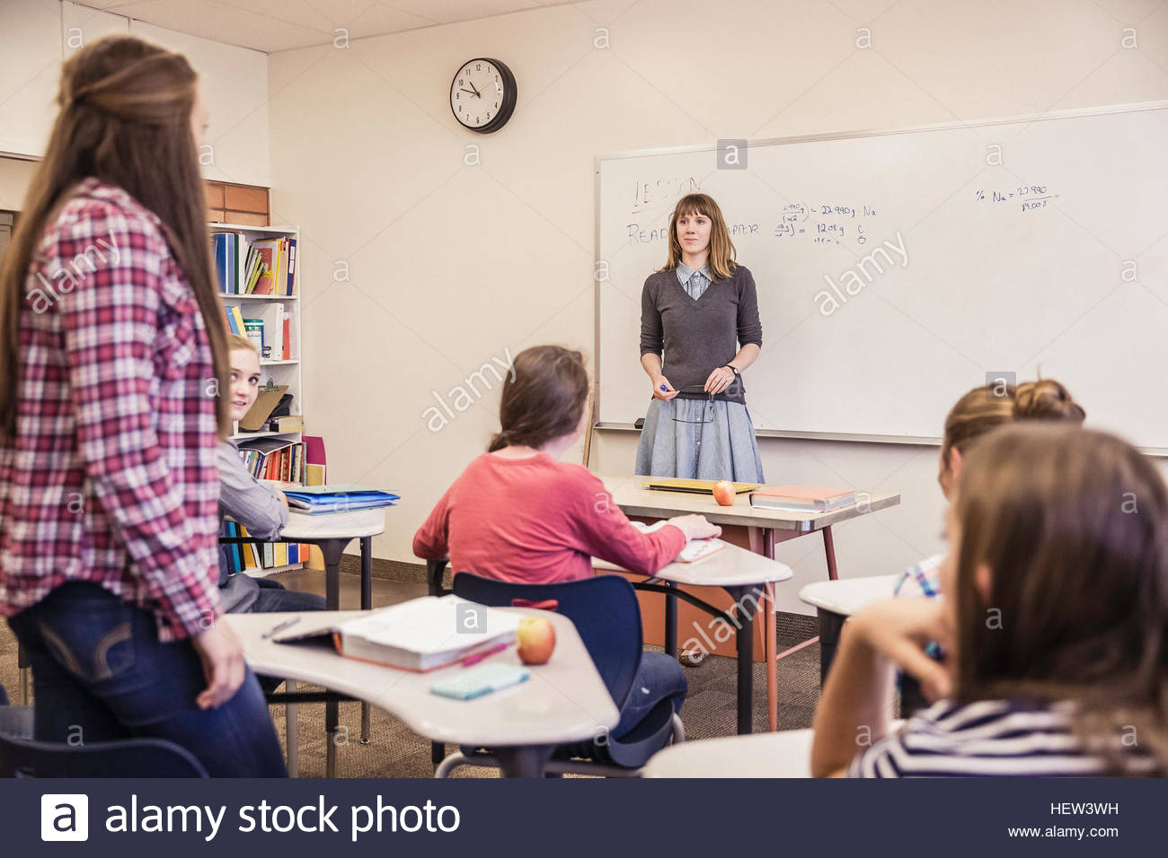 Anatomie Lehrerin Demonstriert Die Lektion Anatomie Lehrerin Demonstriert Die Lektion