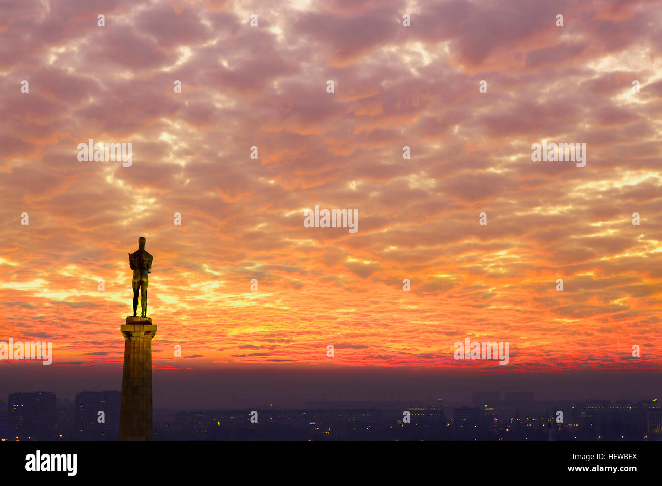 Himmel bei Sonnenuntergang Stockfoto