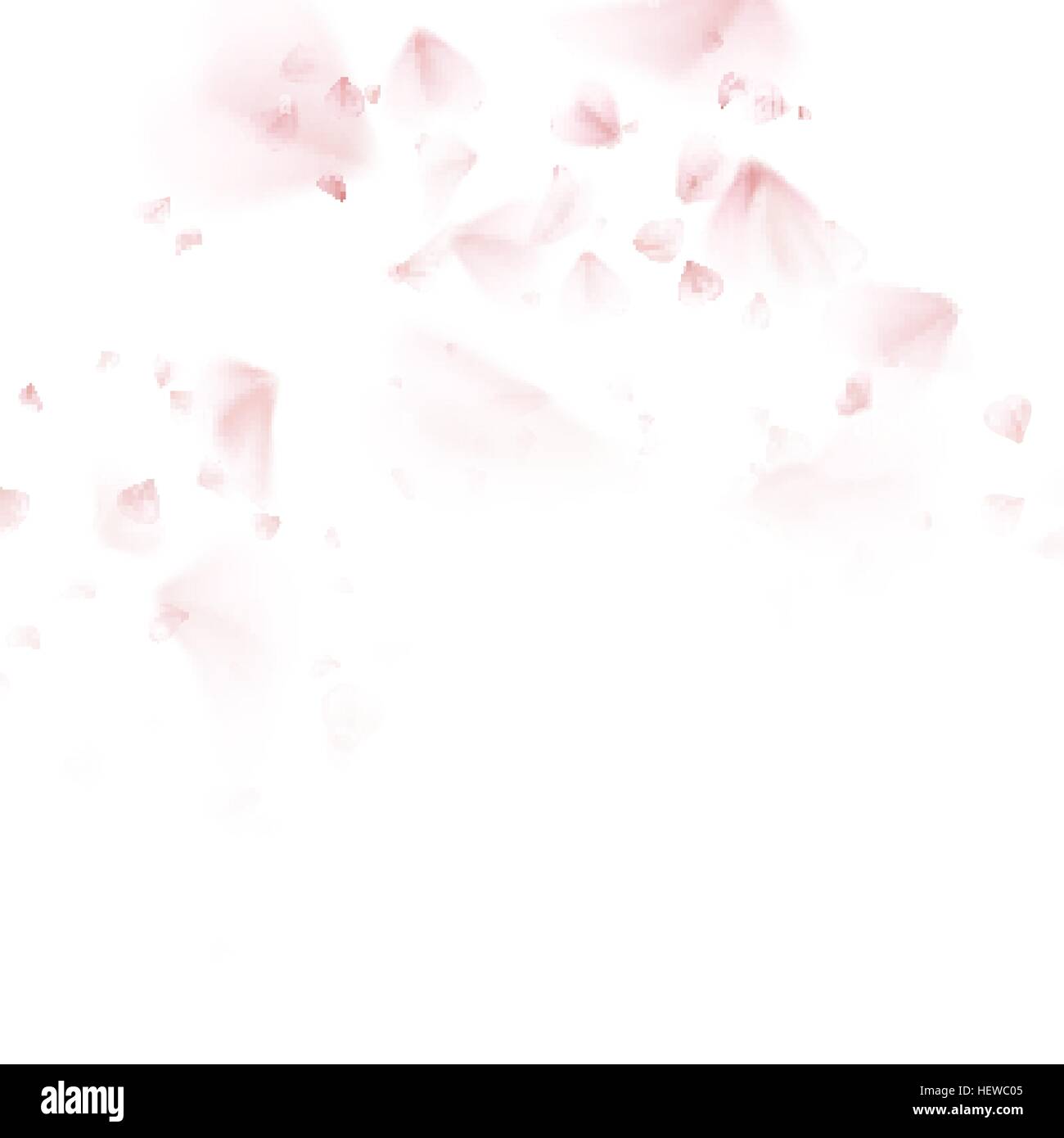 Sakura Blütenblatt leise. EPS 10 Stock Vektor