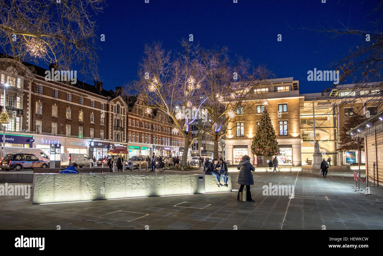 Herzog von York Platz Chelsea London UK Nightime Stockfoto