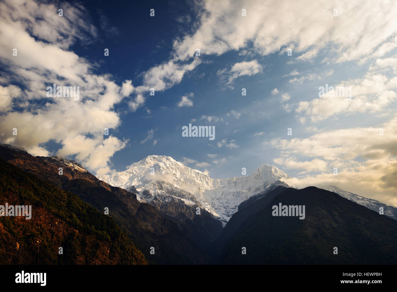 Chomrong Dorfgebiet, ABC Trek (Annapurna Base Camp Trek), Nepal Stockfoto