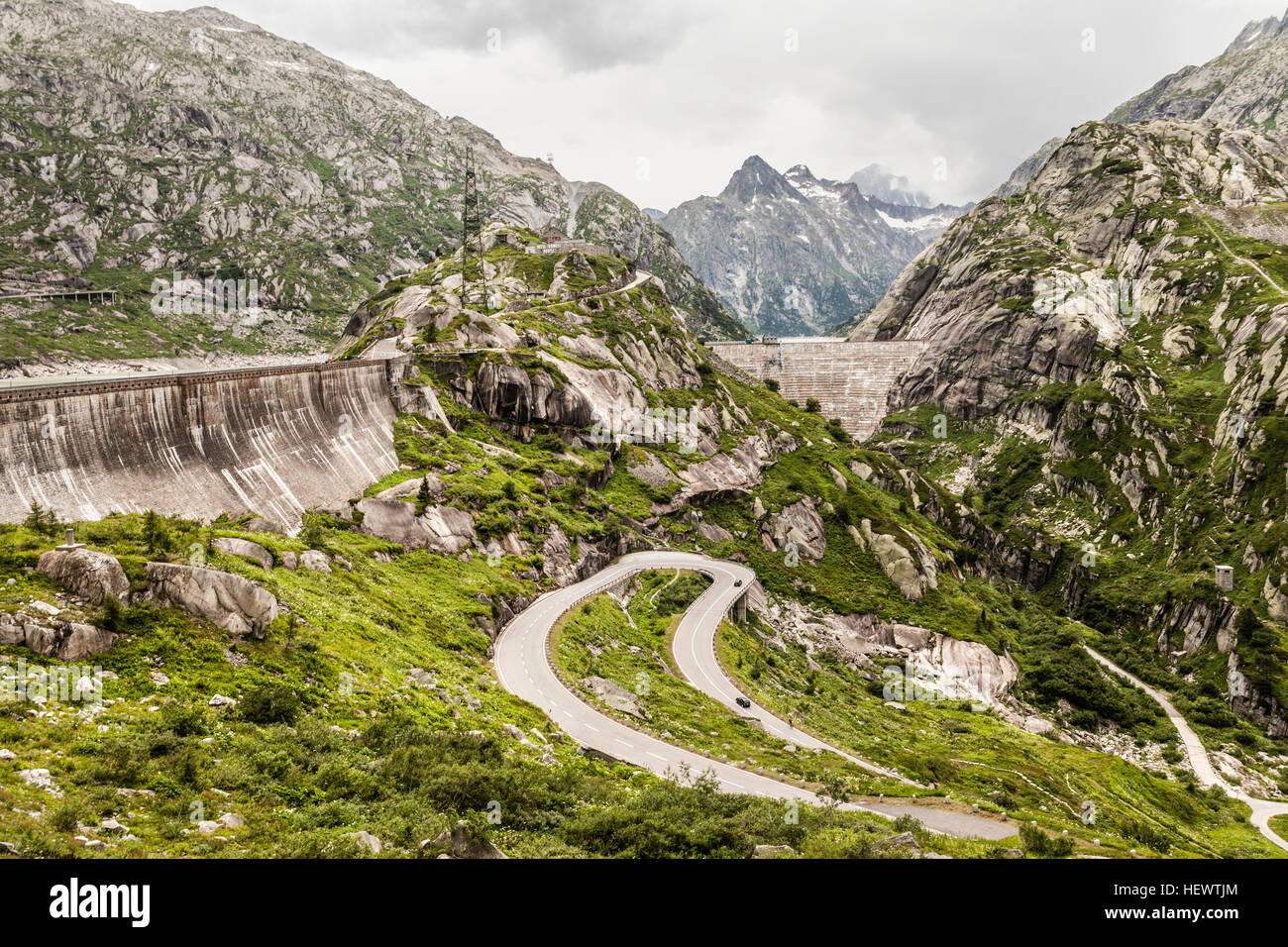 Grimselpass, Schweiz Stockfoto