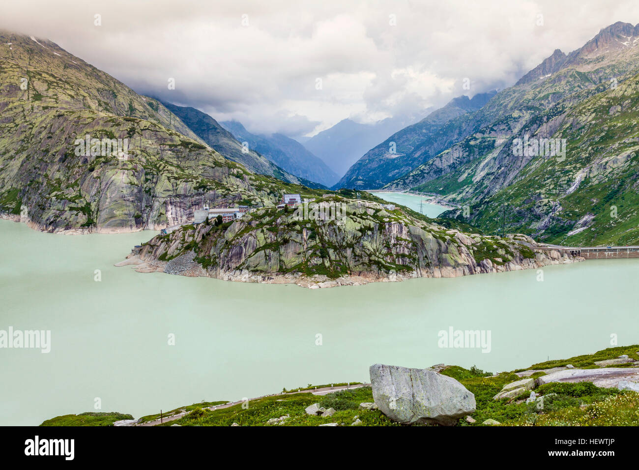See, Grimselpass, Schweiz Stockfoto