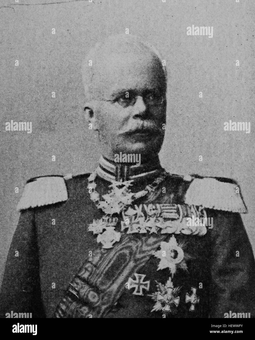Wilhelm v., Prinz von Wied, Wilhelm Adolph Maximilian Karl Fuerst von Wied, verbesserte 22. August 1845 - 22. Oktober 1907, deutscher Offizier und Politiker, Bild aus dem Jahr 1895, digitale Stockfoto