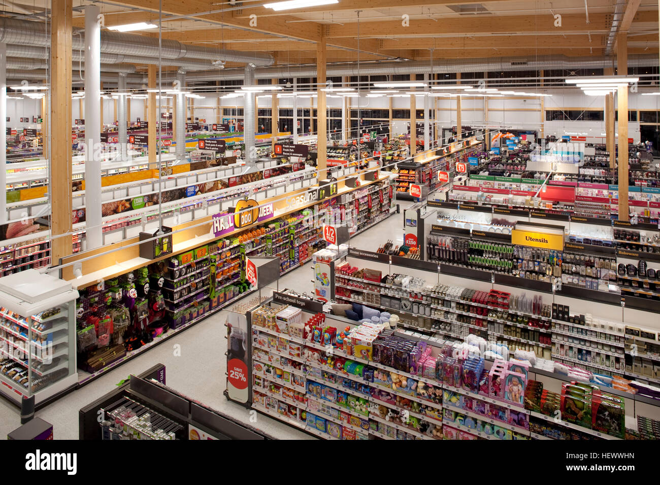 Sainsbury Weymouth Superstore Stockfoto