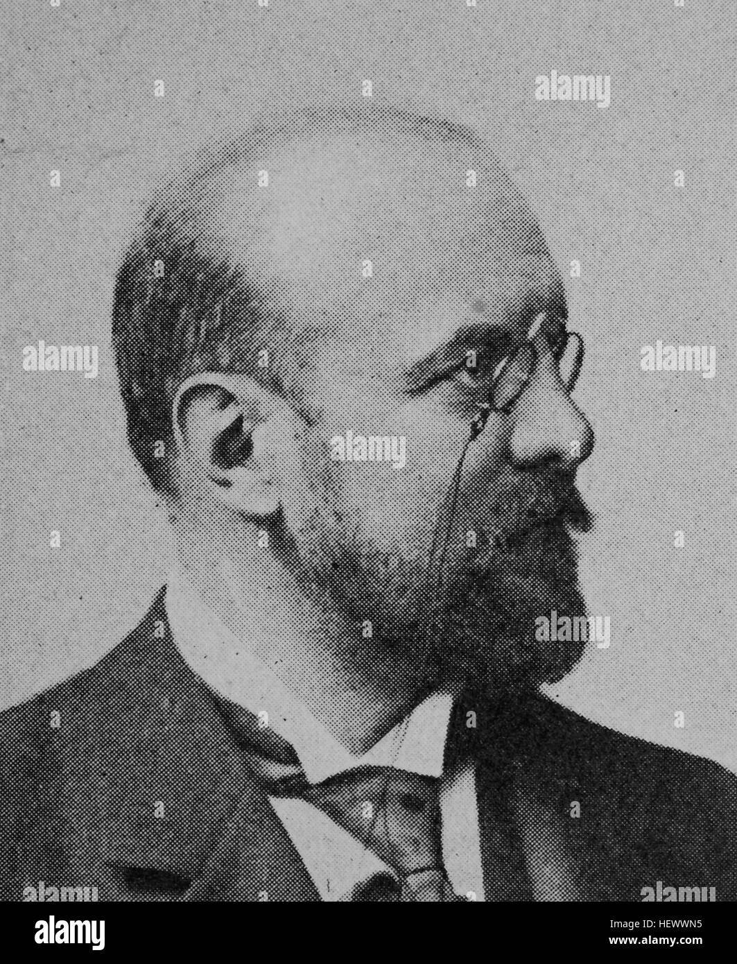 Felix Porsch, 1853 - 193, Jurist Und Politiker der ehlen, Bild aus dem Jahr 1895, digital verbessert Stockfoto