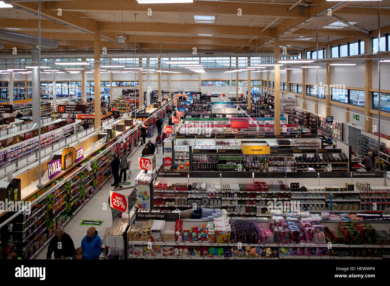 Sainsbury Weymouth Superstore Stockfoto