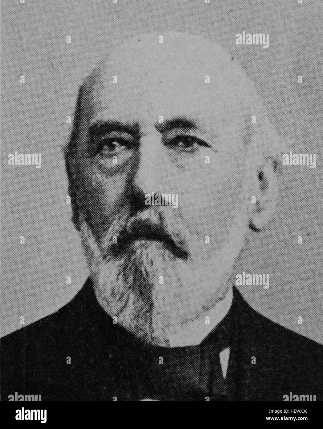 Freiherr Rudolf Gabriel von Gross, geboren 1822, Saechsischer Staatsminister, Bild aus dem Jahr 1895, digital verbessert Stockfoto